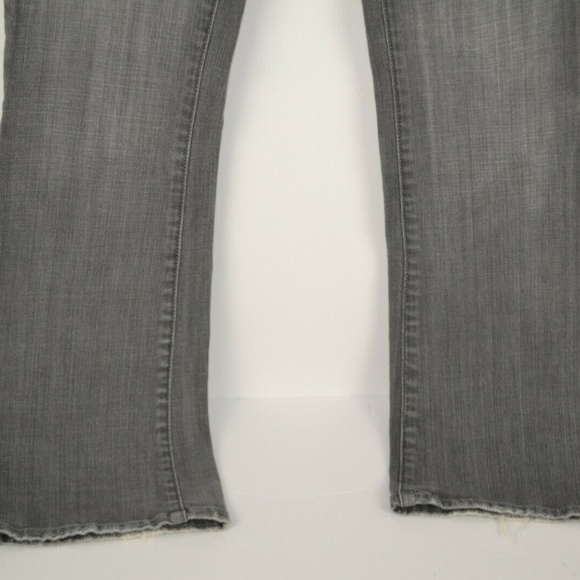 Faith Hope Love Mid Rise Boot Cut Gray Jeans, 100% Cotton Size 28 - Picture 5 of 8